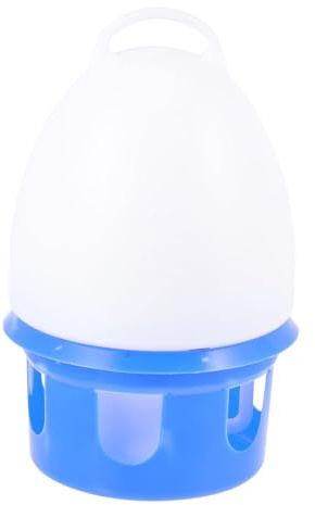Abreuvoir Rond pour Pigeons et Perroquets, PVC Bleu, Détachable | Auto-abreuvement, Design Robuste et Nettoyage Facile, Usage pour Colombes, Format Pratique 1 Pièce