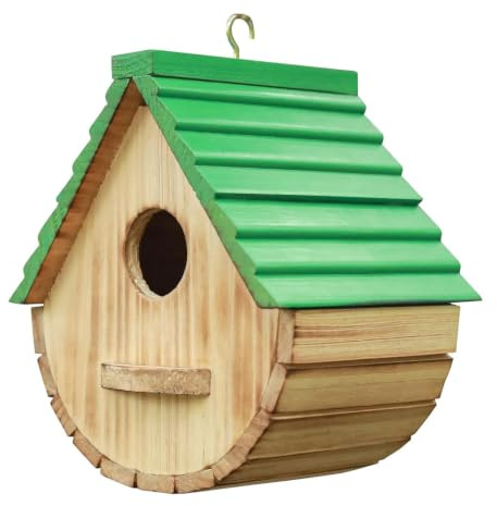 Wooden Bird House – de aleta para exteriores, ventilada para jardín