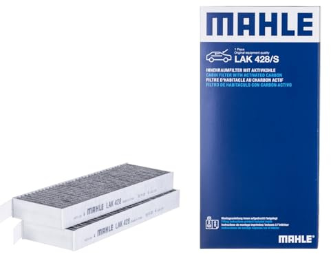 MAHLE LAK 428/S Interior Cabin Air Filter - Carbon Activated Pollen Filter - with odor protection - Car
