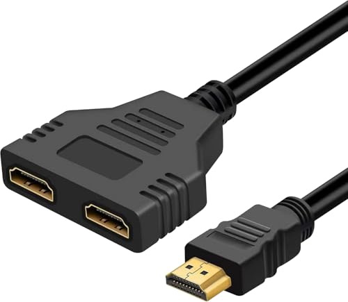 Master Cables - Câble répartiteur HDMI 1080p mâle vers double femelle - 1 à 2 voies - Câble adaptateur pour HDTV