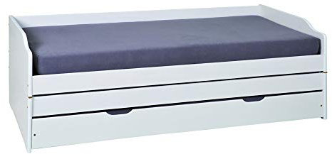 PKline Kojenbett 3 Pers. Lotved 90x200 Weiss Schlafzimmer Jugendbett Gästebett Bett
