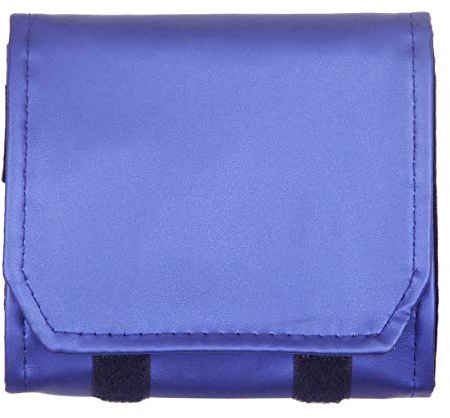 mookaitedecor Blau Schmuckrolle Tasche Schmuck Andtasche Mäppchen | Kettenaufbewarung Reise Schmuck Organizer Tasche, Roll Schmuckaufbewahrung Stoff für Ohrringe Halskette