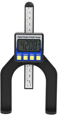 VBESTLIFE Digital Electronic Height Depth Gauge,Mini Height Gauge,Depth Gauge,0‑80mm,Large scale digital display screen,height/depth dual purpose ruler