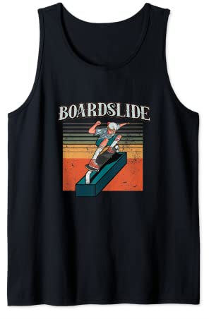 Boardslide Skateboard Waveboard Longboard Skater Tank Top