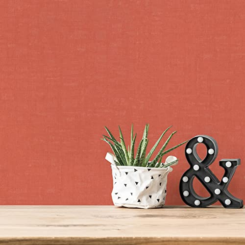 A.S. Création Tapete Einfarbig Orange Lachs Rot Nara 387458 Uni Vliestapete 10,05 m x 0,53 m Made in Germany