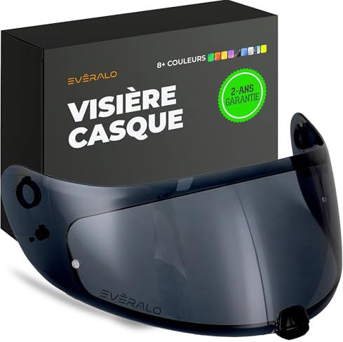 Everalo Visière pour HJC FG17 - IS17 - FGST - C70 - C70N - HJ20M | Écran de rechange exclusif, compatible avec lentille antibuée originale