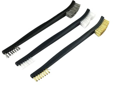 Wire Brush Paint Rust Remover Steel Wire Brushes Industrial Metal Polishing Burring Welding Slag Brush Metal Rust Remover for Stainless Grill Wrought Iron Guns Machine Metal