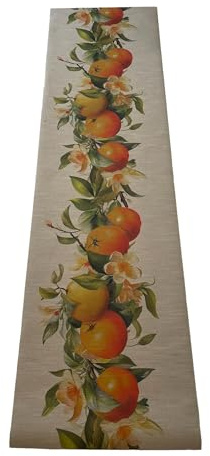 RecycledChef - Alfombra de cocina reciclada, ecológica, de color naranja, antideslizante, lavable (50_ x 180 cm)