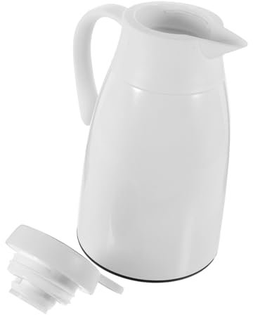 Amosfun Bottiglia Termica per Acqua Calda Isolante Capacità Grande Vetro Rivestito Resistente alla Corrosione senza Odore Sigillato e Anti-perdite