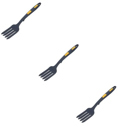 Amosfun Lot De 3 Fourchettes À Nouilles Frites Fournitures De Cuisine Fourchette En Silicone Pour Mélanger La Salade Facile À Nettoyer Et À Pour La Famille
