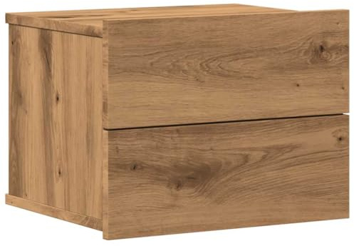 vidaXL Wand-Nachttisch Artisan-Eiche 40x32x30 cm