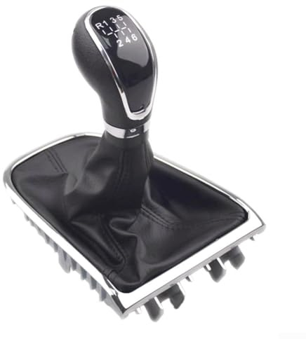 Sandyseptember Pomo de palanca de cambios de 6 velocidades con funda para Opel para modelos Astra de 2009 a 2014, ergonómico y elegante