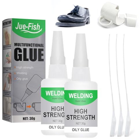 2 unidades de pegamento instantáneo, potente pegamento universal, superpegamento impermeable, fuerte, extra fuerte, pegamento industrial, pegamento de plástico para resina de cerámica y cristal de