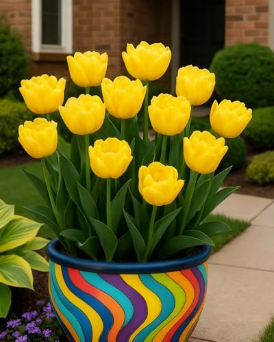 Bulbi di tulipano decorativi, varietà colorate ideali per giardini e terrazzo-6bulbi-S