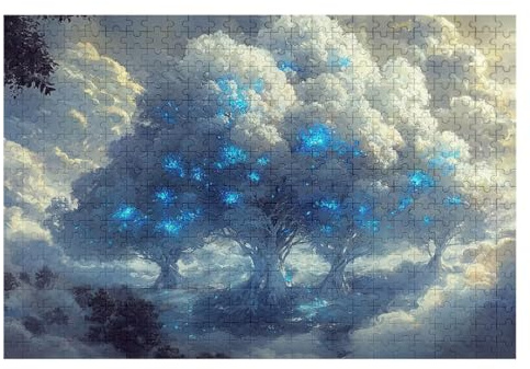 Abstract Jigsaw Puzzles for Adults 4000 Piece Jigsaw Puzzles for Adults Tree 141x87cm, Classic Educational Games Decompression, Challenging Game for Families Beautiful Home Decor Gifts for Men C-86