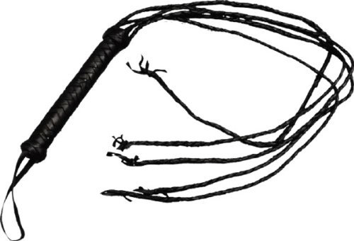 Lederpeitsche 100cm 5 Riemen