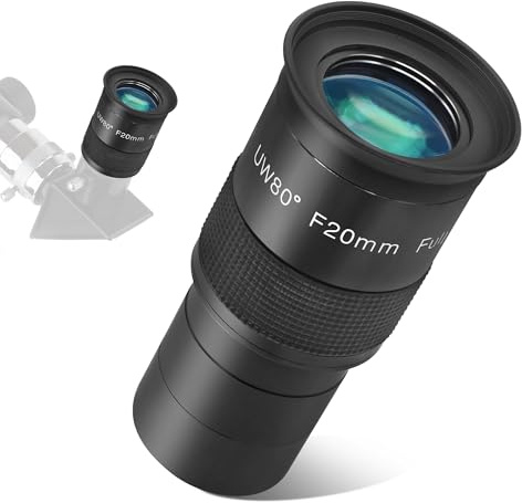 Astromania Telescope Eyepiece 2 inch 20mm - Ultra Wide 80 Degree with Fully Multi-Coated Optics - 2 inch SWA Wide Field Eyepiece Accessory for Astronomy & Stargazing - Compatible with Most Telescopes