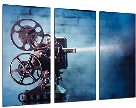 Poster Fotográfico Historia Cine Antiguo Hollywood, Proyector Tamaño total: 97 x 62 cm XXL