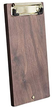 TOMYEUS Planchettes à Pince Panneau de Dossier A4 Wood Fournitures de Classe épaissie Fournitures de Tampon légal Menu de Tampon légal Board Fournitures de Bureau avec Trous de Suspension Porte-Blocs