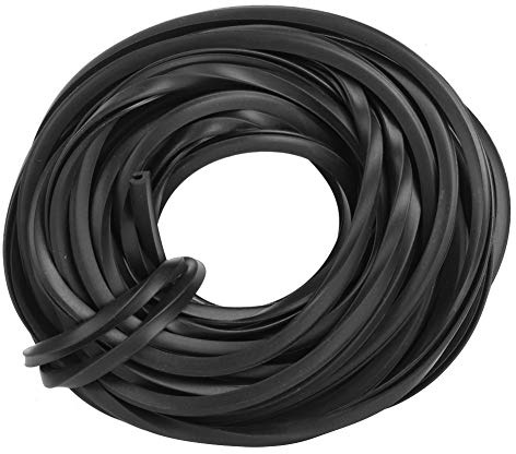 Greenhouse Rubber Strip, 4m/10m/18m Black Universal Rubber Weather Stripping Seal Strip, Glass Sealing Rubber Line Cable Greenhouse Accessories Supplies for Window Door(10m/32.8Ft)