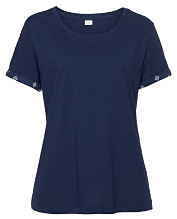 S.Oliver Damen Ak-213-47 Pyjamaoberteil, Dunkelblau, 44-46 EU