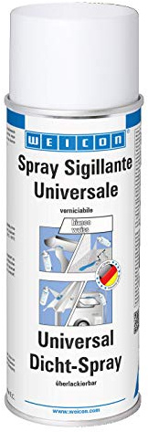 WEICON Spray Sigillante Impermeabilizzante Universale bianco 400 ml - Plastica liquida impermeabile impermeabilizzante (Confezione da 2)