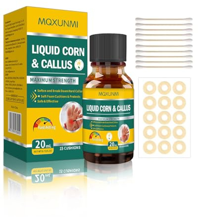 MQXUNMI 20ml Hühneraugen Entferner, Corn Remover, Gegen HüHneraugen Und Callus Remover, HüHneraugen Entferner, Mais Linderung von Maisschmerzen und Fußpflege
