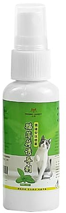 Spray liquide à herbe à chat, 50 ml naturel | Spray d'herbe à chat pour chat | Spray apaisant pour chat, aide à réduire le stress et le soulagement du chat, accessoires pour chats et chatons pour une