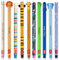 Set mit 10 radierbaren Gelstiften mit thermoempfindlicher Radiertinte, verschiedene Tintenfarben und Schaftdesigns, 0,7 mm Spitze