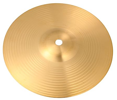 QUMIIRITY 8 Zoll Messing Crash Ride Becken für Schlagzeug Erwachsene mit Hoher Härte und Verformungsbeständigkeit für Percussion Instrument