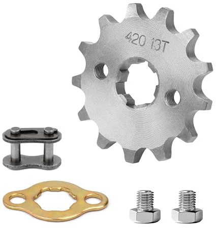 Tunejoy Moto Pignone 420 13T 17mm Motore Pignone Anteriore per 50cc 70cc 90cc 110cc 125cc Dirt Pit Bike Mini Bike ATV 4 Ruote Moped