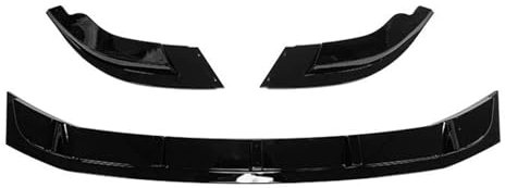 OTBEHUWJ Frontspoiler Für VW Für Transporter T6 2015-2023 Auto-Frontstoßstangenlippe Splitter Diffusor Body Kit Spoilerstoßstangen ABS Glänzend Schwarz Frontlippe Frontspoiler