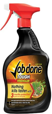 YouGarden Job Done Tough Weedkiller Ready To Use Spray, 3 Month Protection, Visible Results In 24 Hours