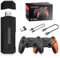Taslo Retro Gaming Console, Retro Game Stick with Built-in 40+ Emulators, 35,000+ Games, 4K HDMI Output, and 2.4GHz Wireless Controllers, Plug and Play Video Games for Tv, (Black/Orange)