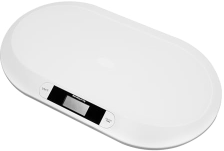 Baby Weighing Scale, Digital Baby Scale Small Animal Scale with LCD Screen, Tare, Automatic Shut Off, Universal Digital Weighing Scale for Infant, Pet, 20KG Load Capacity, 55 x 32 x 2.7cm