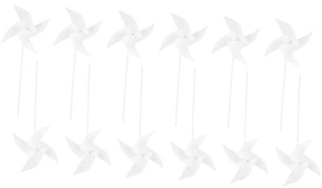 HANABASS 30pièces Lot de à Vent Papier Inachevés Jouet De Bricolage pour Garçon Fille Moulin à Vent De Fête à Papier Vierges