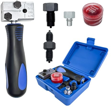 ZenTong Infi Tubo del Freno per Bordature DIN, Trumento di Estensione del Tubo da 3/16 Pollici Strumento di Apertura Manuale da 4,75 mm per Utilizzato per Linee Frenanti o Idrauliche