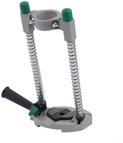 Support de perceuse électrique réglable pour le travail du bois et le perçage de tuyaux ronds, perceuse multifonction avec colonne en acier au carbone et angle de 45°