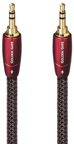 AudioQuest 3 m Golden Gate 3,5 mm Audiokabel 3,5 mm schwarz - Audiokabel (3,5 mm, 3,5 mm, Kupfer, 3 m, Schwarz)