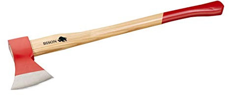 Bison Universalaxt 1400 g, Länge 800 mm für Forst, Garten und Outdoor, 02-03-221200