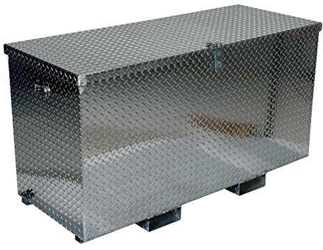 Vestil APTS-2436-F Aluminum Portable Tool Box with Fork Pockets 25-7/8 In. x 37-1/4 In. x 28-1/16 In. 2500 Lb. Capacity Silver