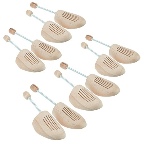 MTS care Max Basic Premium Schuhspanner Schuhstrecker Schuhformer aus Holz Buche für Damen und Herren Set 5 Paar