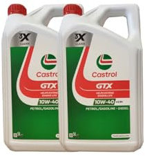 Motorenöl 10W-40 GTX Ultraclean A3/B4 [2x 5 L] von Castrol (SET15A4D510L) Öl Schmierung Motorenöl