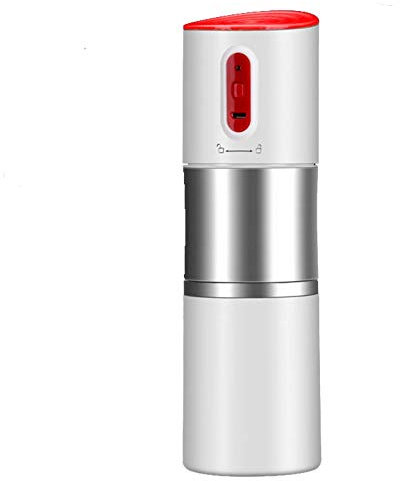 Cafetera Automática Electricas- Molienda Fina, Filtro de Precisión, Automático con un Solo Botón Diseño a Prueba de Fugas Acero Inoxidable 0.2 Liter 200 Watt,Blanco