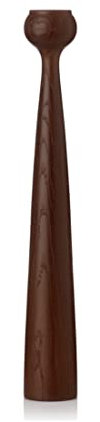Applicata - Kerzenleuchter, Kerzenhalter - Blossom Tulip - Buchenholz - Farbe: Smoked Oak - Höhe 33,5 cm