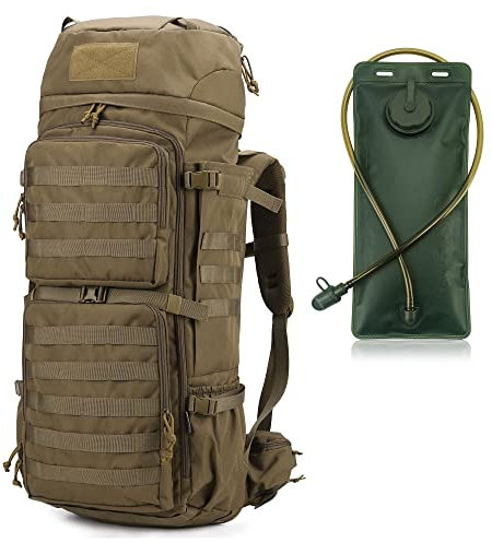 Mardingtop 75L Taktischer Rucksack Trekkingrucksack mit Regenhülle,Trinkblasen Wanderrucksack Großen Kapazität Backpack Outdoor Rucksack für Trekking,Wandern und Camping