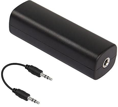 CERRXIAN Isolatore del rumore del loop di terra, eliminatore del filtro antirumore da 3,5 mm, utilizza un cavo audio jack per eliminare il ronzio dal sistema audio dell'auto/stereo domestico