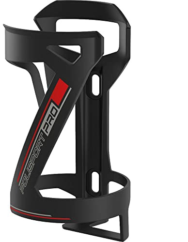 POLISPORT 8646400003 - Portaborraccia modello SIDE CAGE PRO per MTB Bicicletta leggera, resistente e veloce da montare di colore nero/rosso