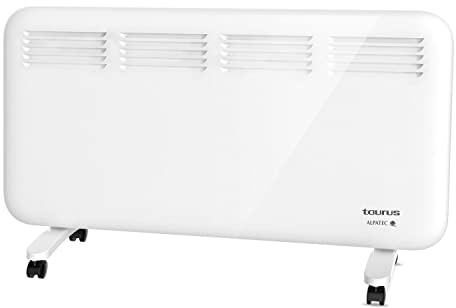 Taurus - Convector CHTA 2000W | Montaje en Pared o con Ruedas | Apto para Baños | Programable | Modo ECO y Seguridad