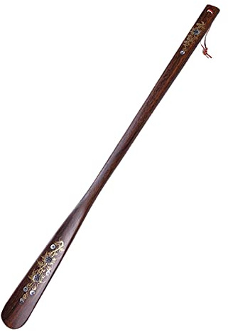 LOVIVER Langer Schuhanzieher Schuhanzieher für Skischuhe Anziehhilfe Schuhlöffel Schuhhelfer Erweiterter Holzschuhanzieher für Männer Senioren Frauen Stiefel